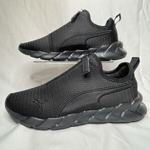 Puma Weave Zip Slip On Training  Women' Black Tennis Sneakers Athletic Shoes 8.5